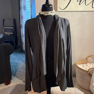 Gray cardigan